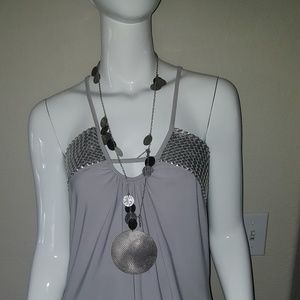 Silver sexy Torrid top